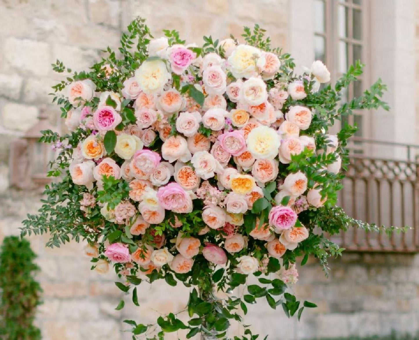 large garden roses wedding david austin juliet miranda flower bouquet