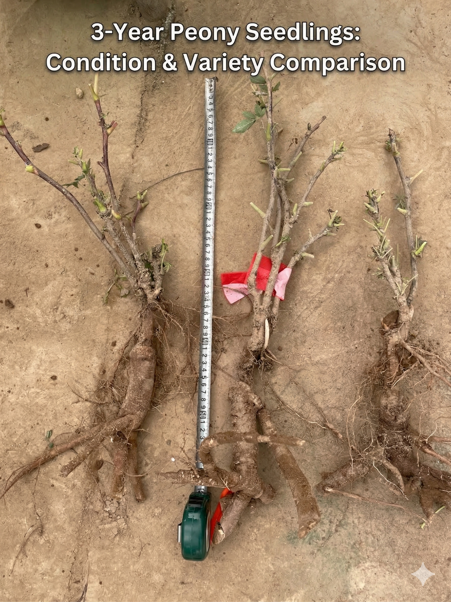 3-year grafted seedlings size comparison